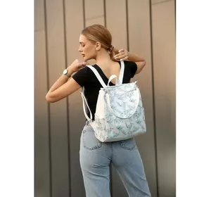 Жіночий рюкзак-сумка Sambag Trinity з принтом "Palm"