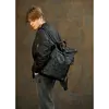 Чоловічий рюкзак ролл Sambag  RollTop KZN чорний принт