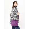 Жіноча сумка Кросбоді Sambag Rose строчена фіолетова