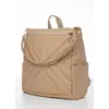 Женский рюкзак-сумка Sambag Trinity строченный Бежевый
