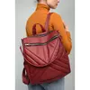 Женский рюкзак-сумка Sambag Trinity строченный бордо