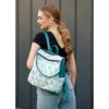 Жіночий рюкзак-сумка Sambag Trinity мурена з принтом "Palm"
