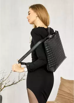 Женский рюкзак Leoma Cubic черный