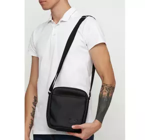 Мужская сумка через плечо мессенджер Sambag Makros черная