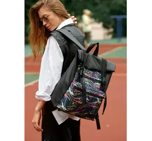 Женский рюкзак Sambag RollTop ZARD с принтом "ABSTRACT" Женский рюкзак Sambag RollTop ZARD с принтом "ABSTRACT"