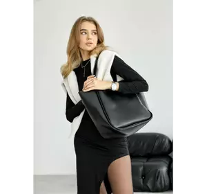 Женская большая сумка Leoma Shopper черная