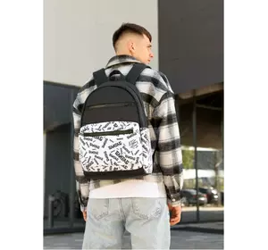 Чоловічий рюкзак Sambag Zard SM BLACK & WHITE